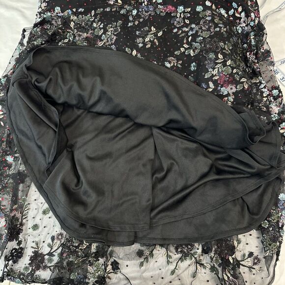 NWT‎ $798 Mac Duggal [ 12 ] 20332 Embellished Plunge Neck Sleeveless Gown J188 - Picture 6 of 15